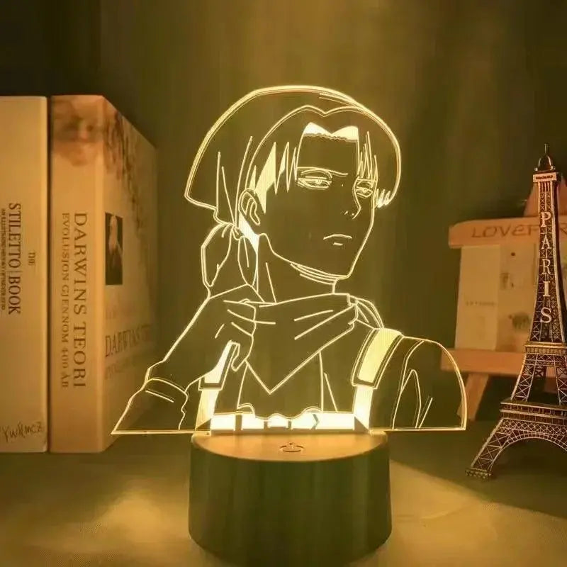 Lampe LED Attaque des Titans - Livail Ackerman - Magasin Manga