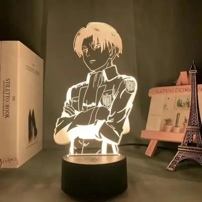 Lampe LED Attaque des Titans - Livaï Ackerman - Magasin Manga