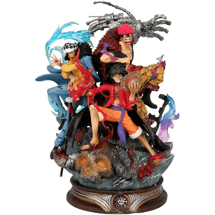 Figurine One Piece - Luffy Eustass et Law