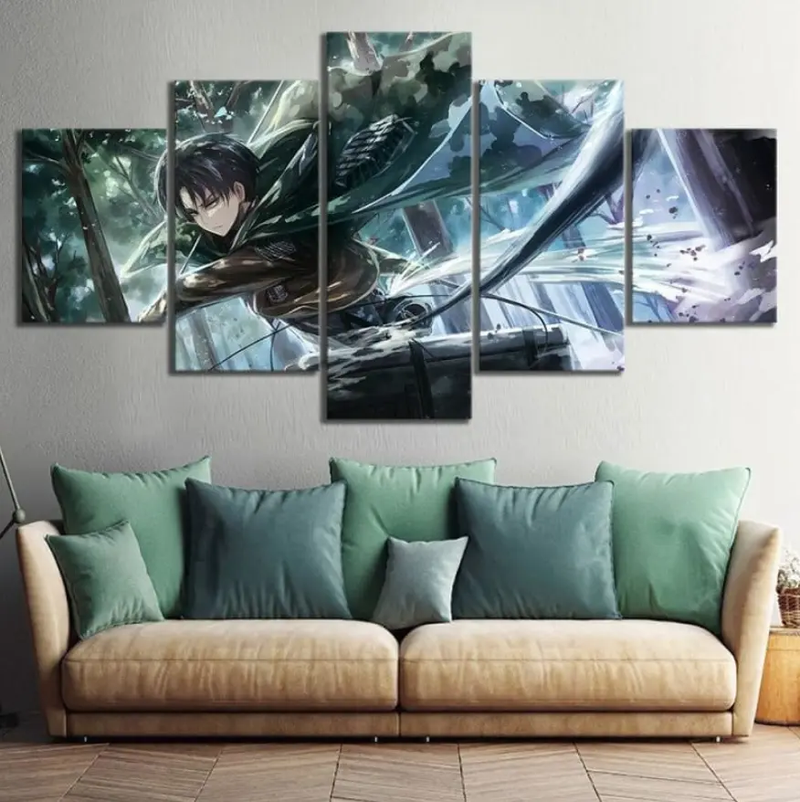 Tableau Attaque des Titans - Livaï Ackerman - Magasin Manga