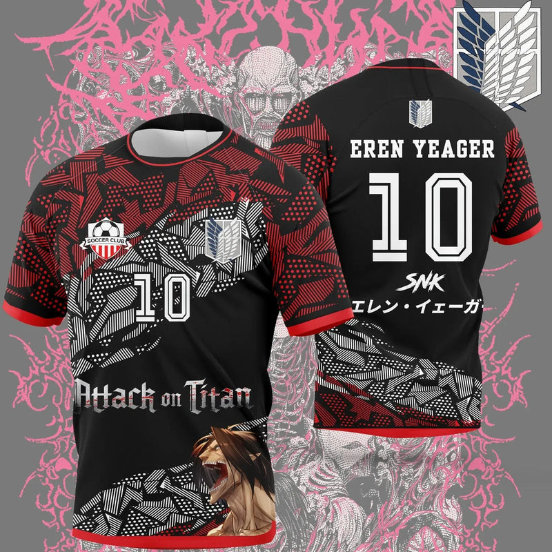 Maillot de Foot SNK - Eren Yeager Magasin Manga