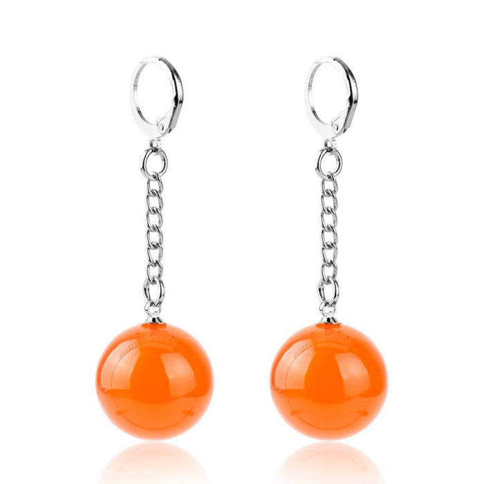 Boucles d'oreilles Dragon Ball Z - Potalas Orange - Magasin Manga