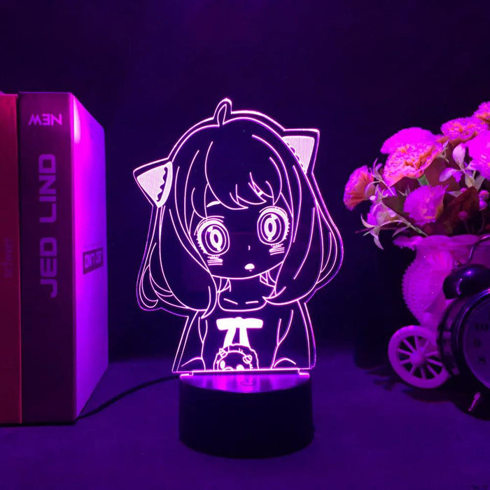 Lámpara LED de la familia Spy X - Anya Forger Cute