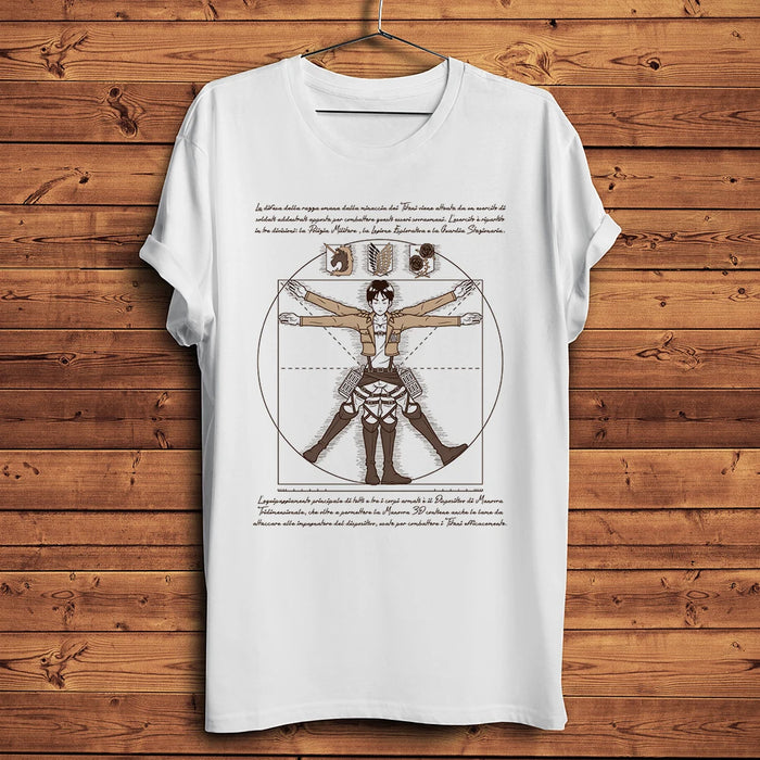 T-Shirt l'Attaque des Titans - Da Vinci Eren Jaeger