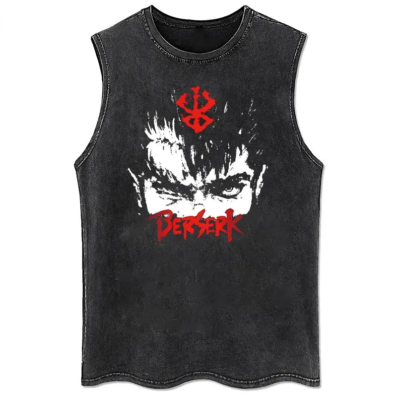 Débardeur Berserk – Regard de Guts & Marque du Sacrifice Magasin Manga