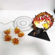 Figurine Demon Slayer - Kyojuro Rengoku Flamme LED Magasin Manga