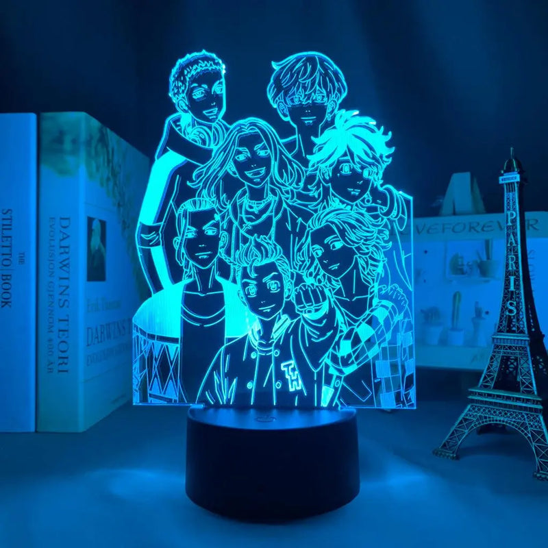 Lampe LED Tokyo Revengers - Manjiro Sano et Ryuguji Ken - Magasin Manga