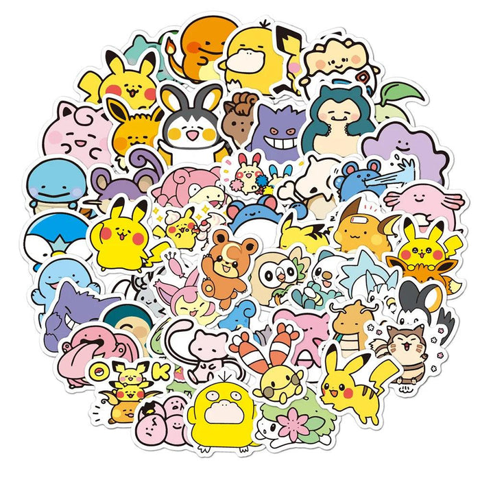 Stickers pokémon - 50PCS - Magasin Manga