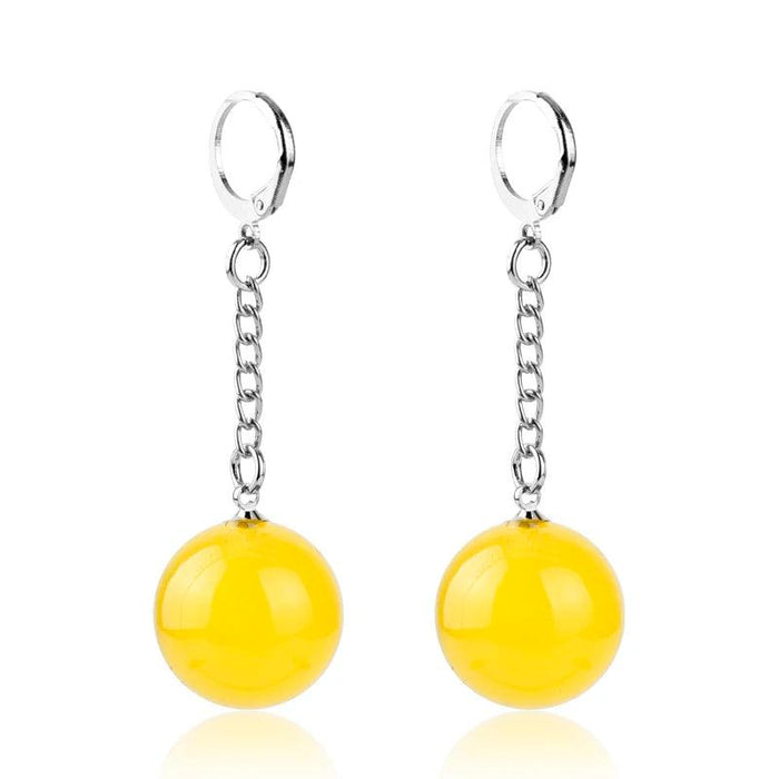 Boucles d'oreilles Dragon Ball Z - Potalas Jaune - Magasin Manga