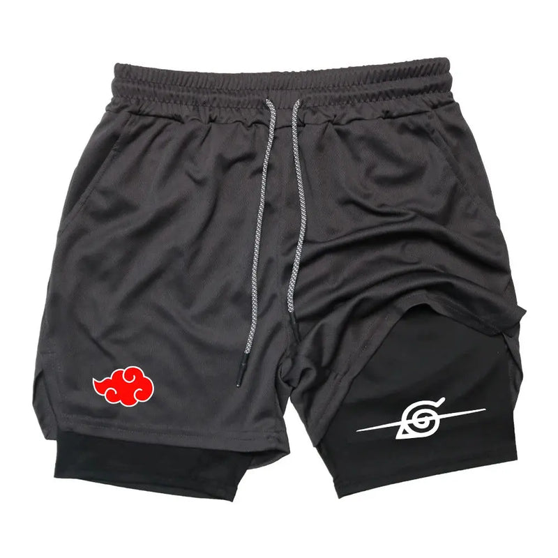Short de Compression Naruto - Akatsuki Gym Magasin Manga