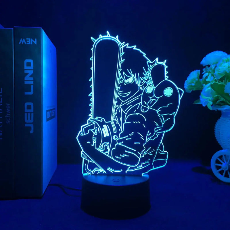 Lampe LED Chainsaw Man - Denji Tronçonneuse - Magasin Manga