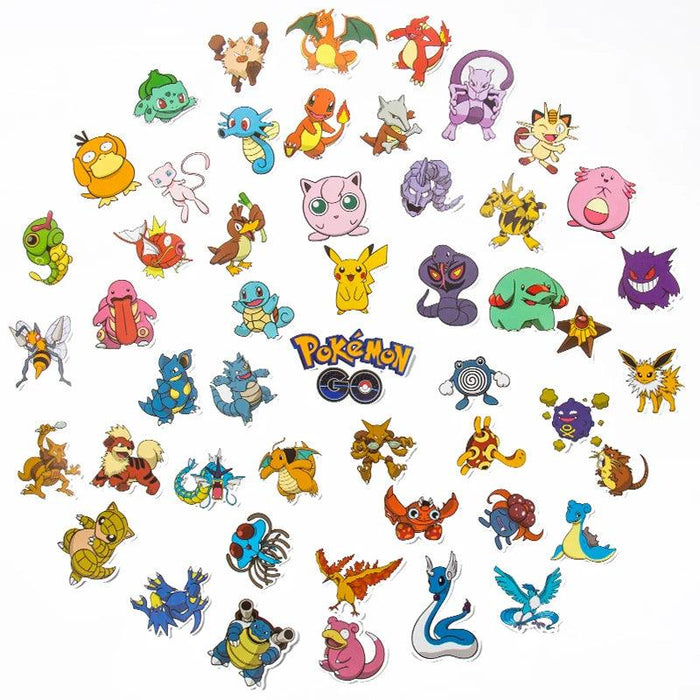 Stickers Pokémon - 50PCS GO - Magasin Manga