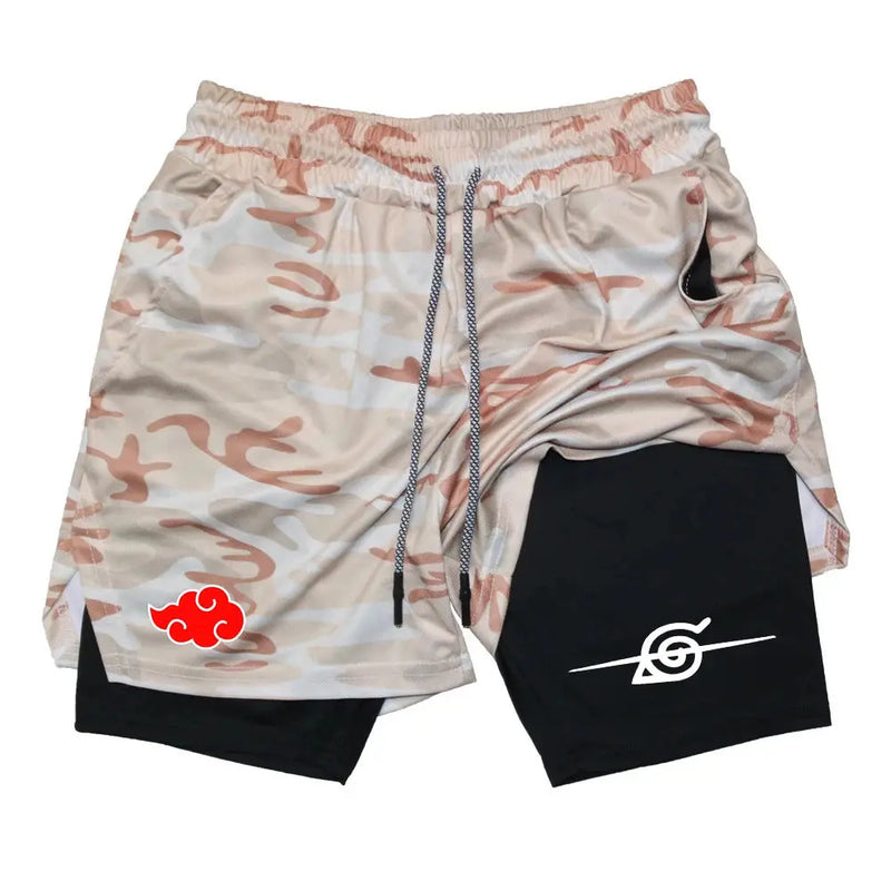 Short de Compression Naruto - Akatsuki Gym Magasin Manga