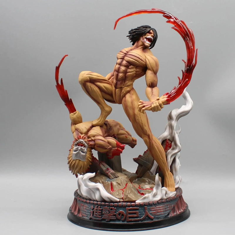Figurine Attaque des Titans - Titan Assaillant vs Titan Machoire - Magasin Manga