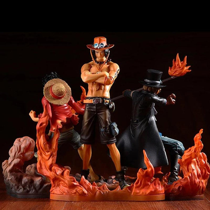 Figurine One Piece - Luffy x Ace x Sabo