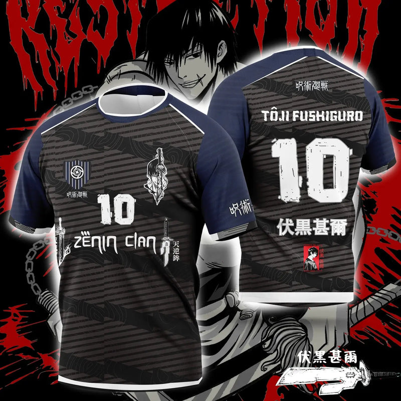 Maillot de foot Jujutsu Kaisen - Toji Fushiguro Zenin Clan Magasin Manga