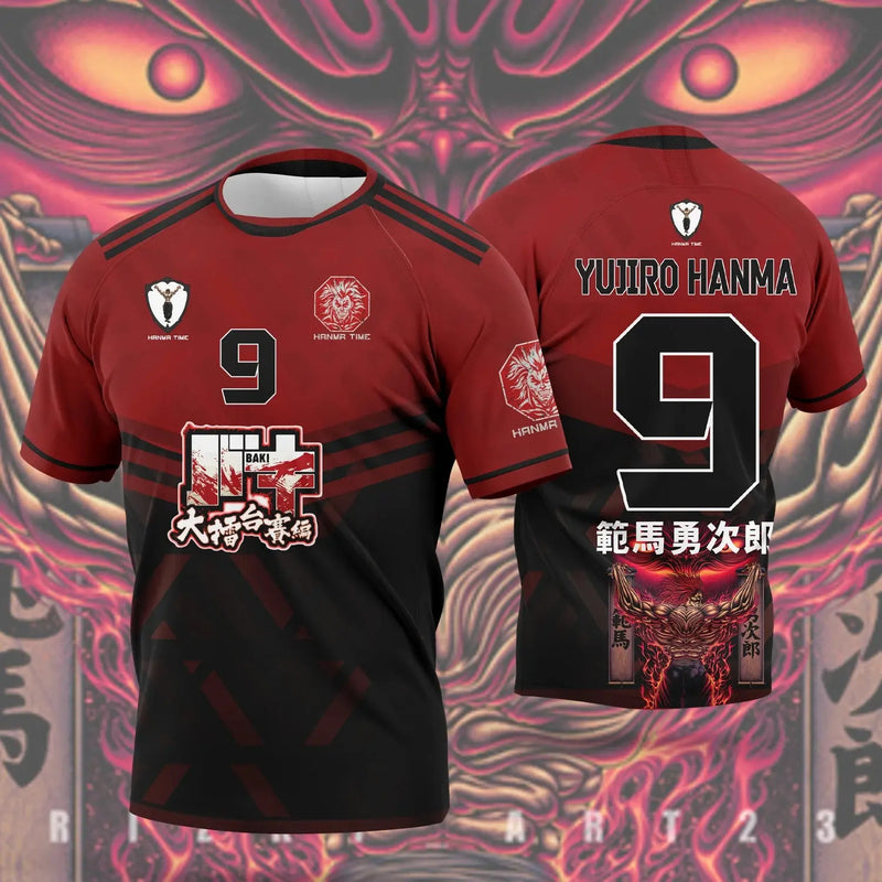 Maillot de Foot Yujiro Hanma – Force brute Magasin Manga