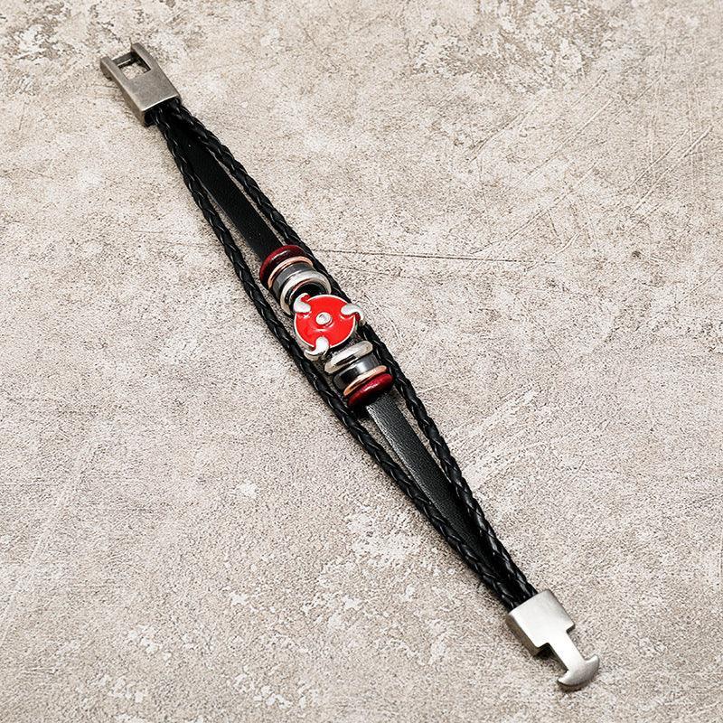 Bracelet Cuir Naruto Sharingan - Magasin Manga