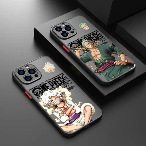 Coques Iphone Roronoa & Luffy Gear 5 Noir - Magasin Manga
