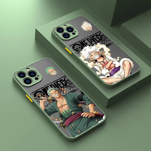 Coques Iphone Roronoa & Luffy Gear 5 Vert - Magasin Manga