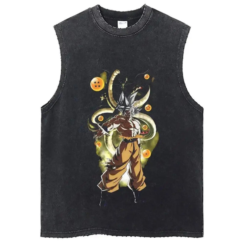 Débardeur Dragon Ball Z - Son Goku Vintage - Magasin Manga