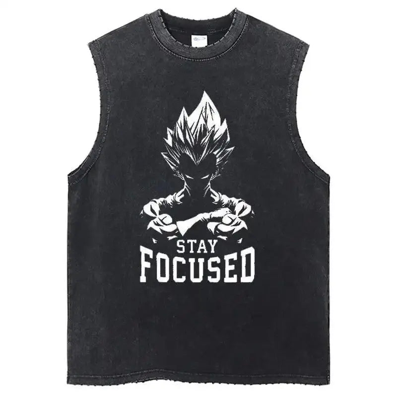 Débardeur Dragon Ball Z - Stay Focused - Magasin Manga