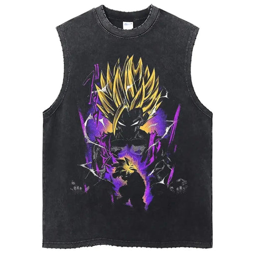 Débardeur Dragon Ball Z - Vegeta Gym Vintage - Magasin Manga