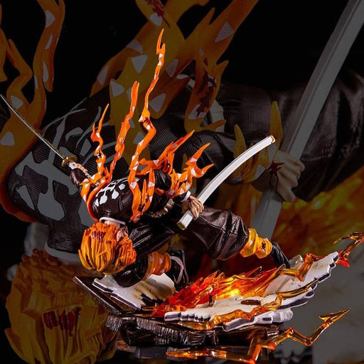 Figurine Démon Slayer - Agatsuma Zenitsu "Dieu du Feu" LED - Magasin Manga