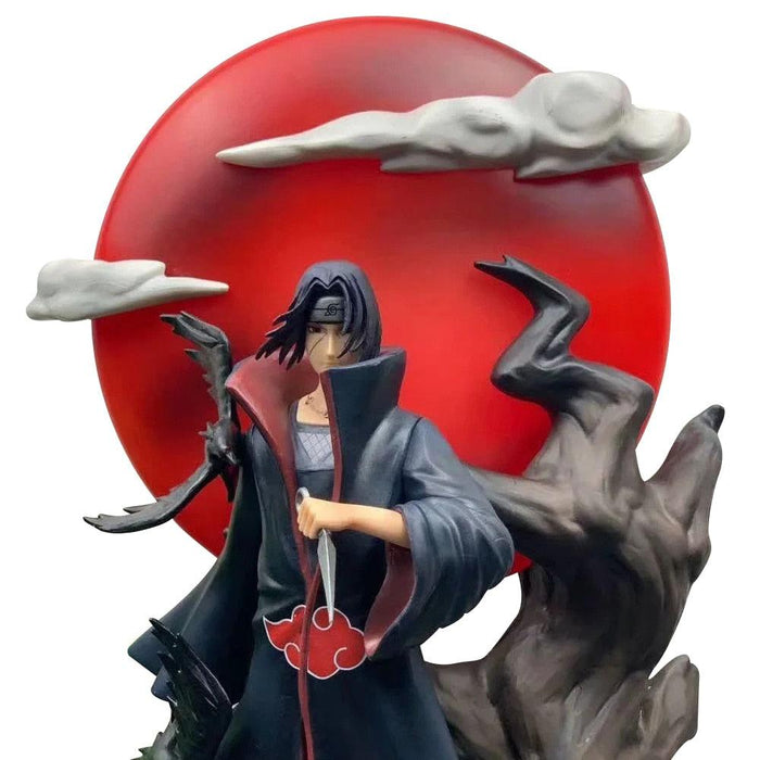 Figurine Naruto Itachi Uchiwa Lune Rouge - Magasin Manga