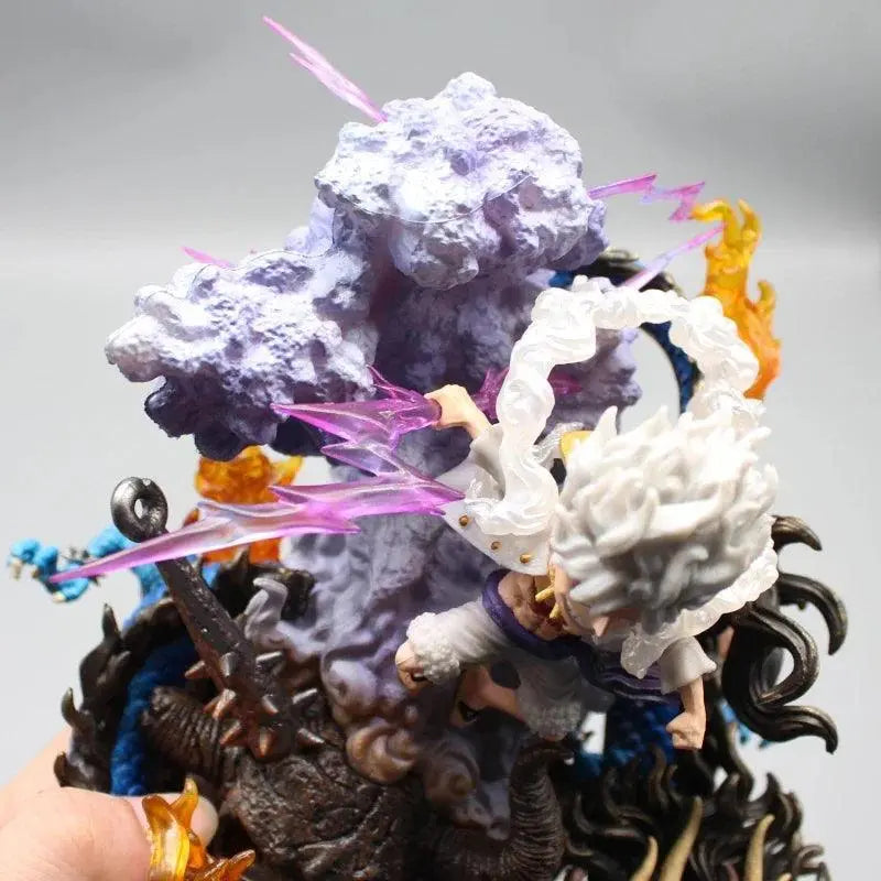 FIGURINE DE COLLECTION One Piece World NIKA LUFFY, Gear 5, Kaidou FIGURINE DE COLLECTION One Piece World NIKA LUFFY, Gear 5, Kaidou