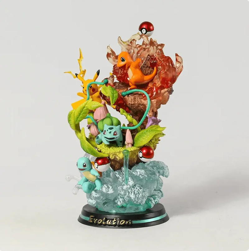 Figurine Pokémon Pikachu, Salamèche, Bulbizarre & Carapuce - Magasin Manga