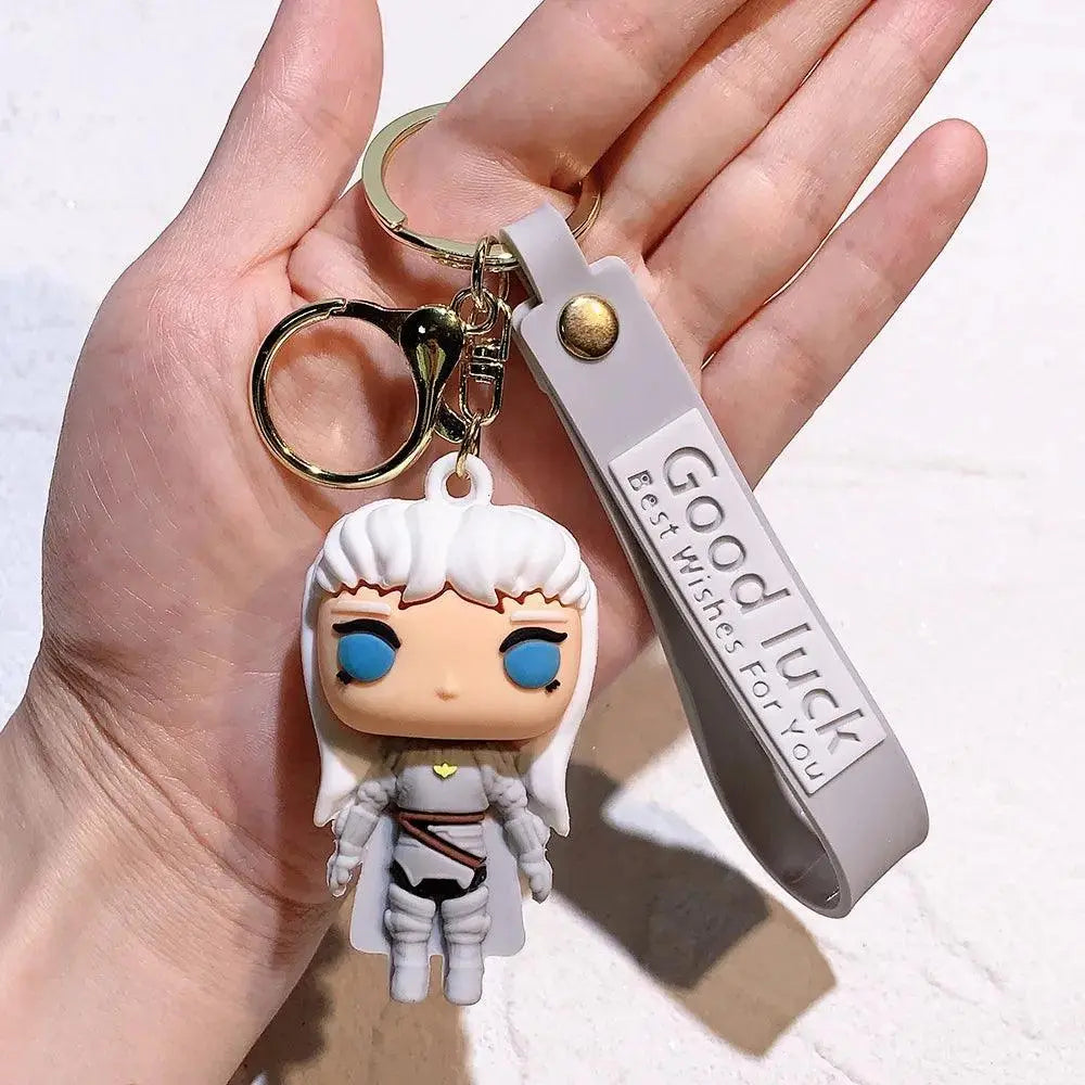 Porte-clés Anime Guts Berserk – Tissu Doux, 12 X 3 Cm – Pour Clés, Sac, Moto - 12