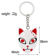 Porte-Clés Demon Slayer Kimetsu No Yaiba Masque - Magasin Manga