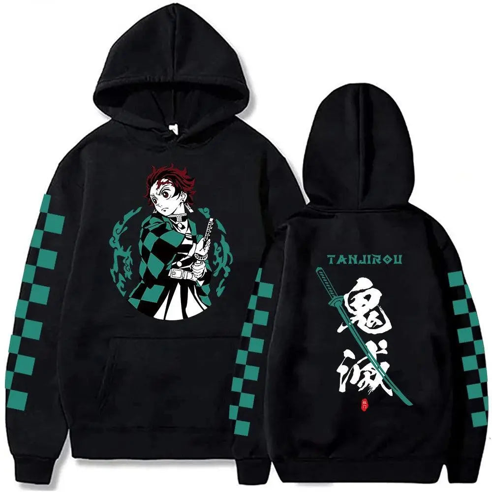 Sweat Pull Demon Slayer Tanjiro Kamado Gris main image 0