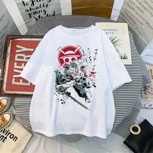 T-shirt One Piece Luffy Sauron Harajuku - Magasin Manga