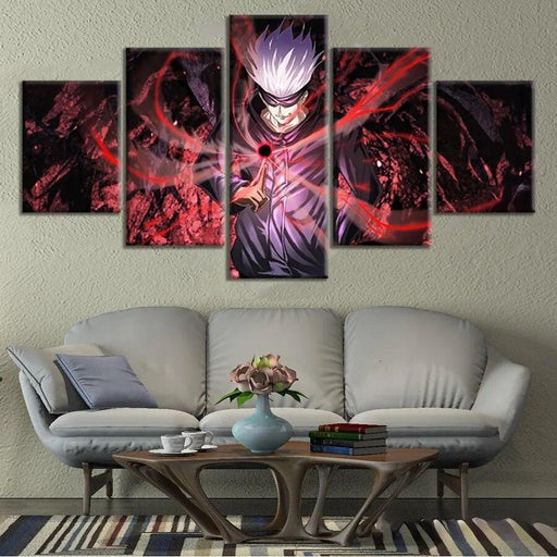 Tableau Jujutsu Kaisen Satoru Gojo Power 5 Pieces - Magasin Manga