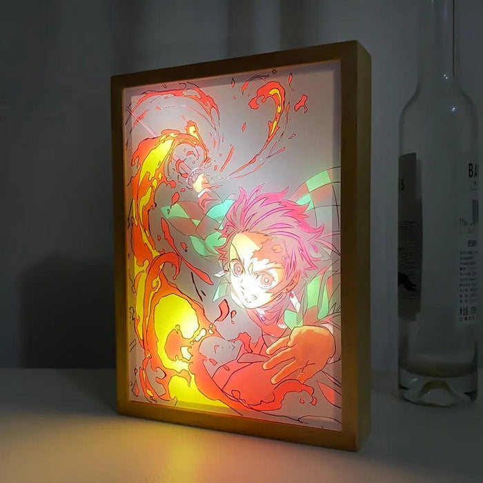 Veilleuse LED 3D Demon Slayer Tanjiro kamado - Magasin Manga