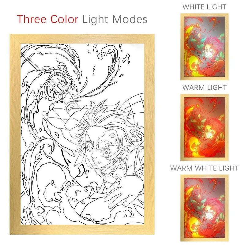 Veilleuse LED 3D Demon Slayer Tanjiro kamado - Magasin Manga