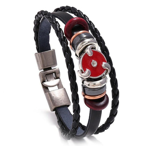 Bracelet Cuir Naruto Sharingan - Magasin Manga