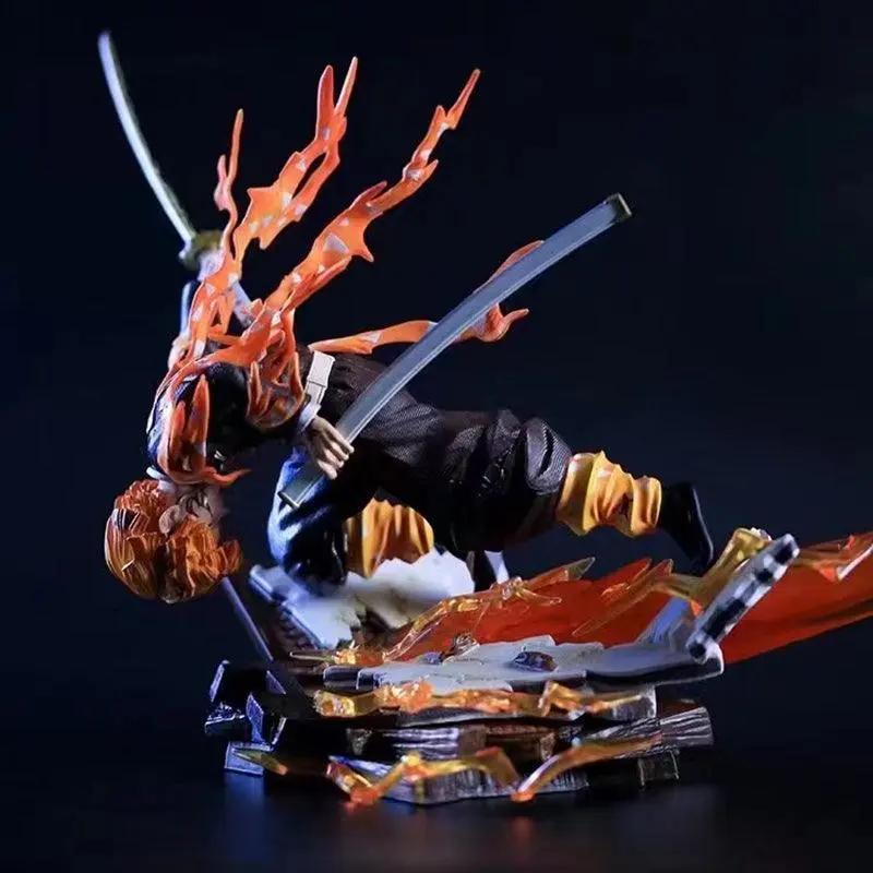 Figurine Démon Slayer - Agatsuma Zenitsu "Dieu du Feu" LED - Magasin Manga