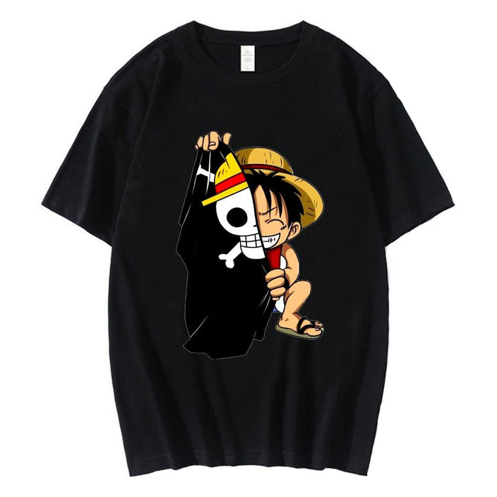 T-Shirt One Piece Monkey D. Luffy cap - Magasin Manga
